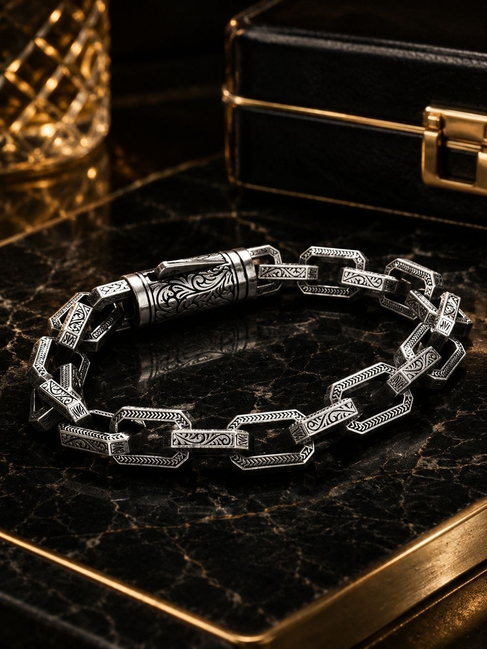 Men's Tribal Link Bracelet